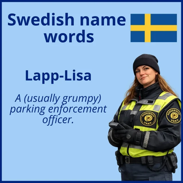 🇸🇪 In Swedish, even perfectly innocent first names can end up describing a whole type of person. Sorry, Maja, Måns, Lisa, Olle, Knutte, Nisse and Kalle. 😅

A **slarvmaja** is wonderfully disorganised, a **tråkmåns** is no fun at all, and a **charmknutte** knows exactly how charming he is. Some of these words are still common, while others have a slightly old-fashioned—and very Swedish—feel.

📝 **A small spelling note:** In the images, I’ve used capital letters and hyphens—such as *Slarv-Maja* and *Tråk-Måns*—to make the names inside the words easier to spot. In standard Swedish, however, they are written as single lowercase words: **slarvmaja, tråkmåns, grinolle, charmknutte, lapplisa, smörgåsnisse** and **bollkalle**.

Which character do you recognise in yourself… or in someone you know? 👀

At the end, there’s a small challenge where you can translate a few sentences into English. Time to put your new vocabulary to the test! 🤓

#learnswedish #swedishlanguage #svenska #swedishwords #swedishvocabulary learnlanguages swedishculture